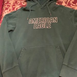 Dark Green American Eagle Hoodie.